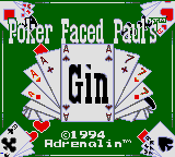 Poker Faced Paul's Gin (USA, Europe) Title Screen
